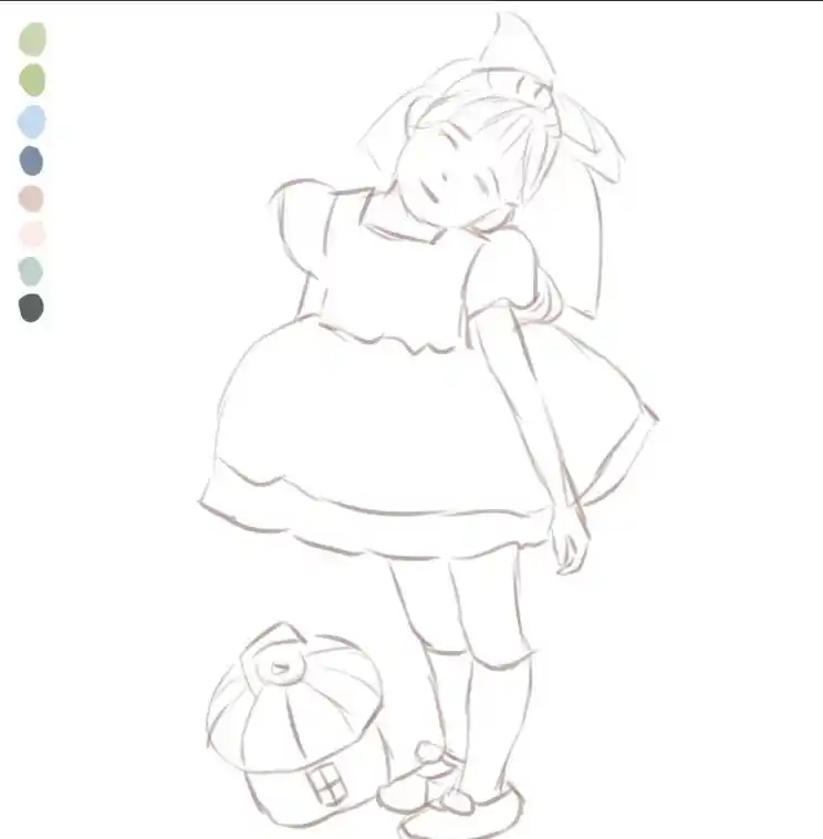 日常绘画 #插画 #插画练习 #板绘 #原创插画 #绘画过 - 抖音