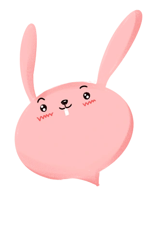 创意卡通手绘可爱小兔子边框