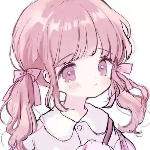 女生动漫头像超可爱粉色少女动漫头像