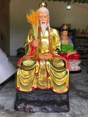 关公神像图片大全 坐像关圣帝君神像 关二爷雕塑