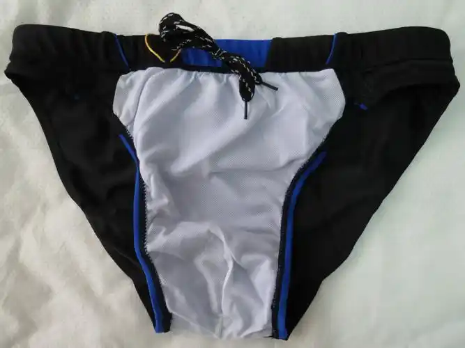 男士三角泳裤 锦纶绑带款三角游泳裤 男士休闲三角泳裤