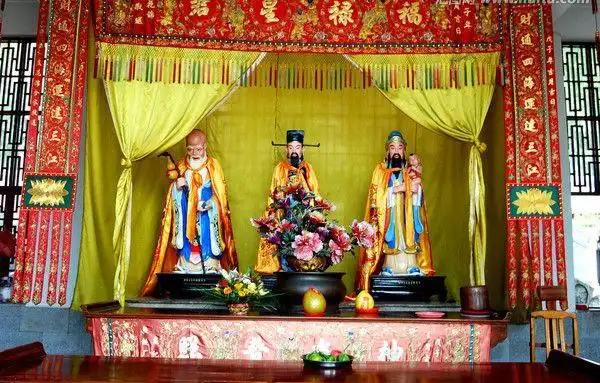 民间和道观内供奉的福禄寿三星