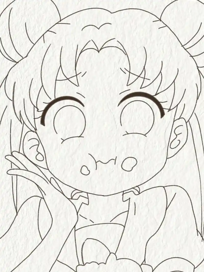 美少女战士水冰月/简笔画教程 代表月亮消灭你95 小时候真的很喜欢