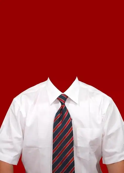 职业领带白衬衫证件照模板psd分层psd分层素材白衬衫证件照模板证件照