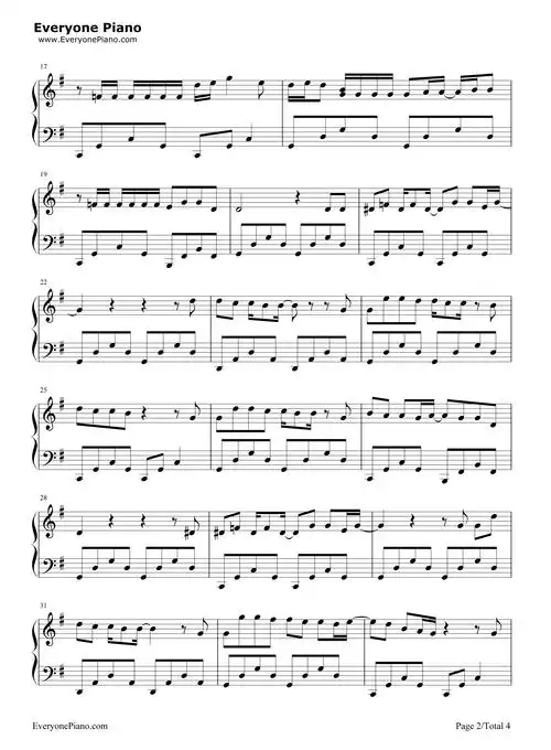 remember me请记住我完整版-电影coco主题曲五线谱预览2