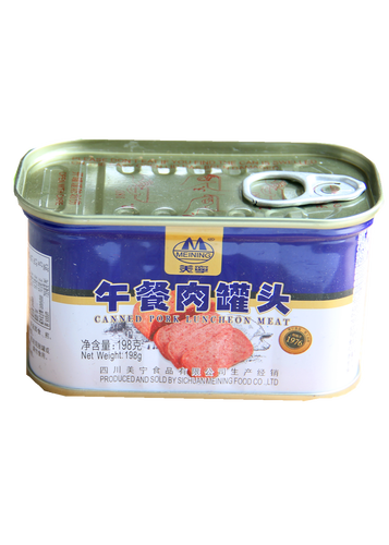 罐头美宁午餐198g方便即食6罐包邮猪肉肉制品