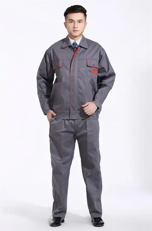 工作服长袖套装男加厚棉质秋劳保服工程服汽修服工装电焊工服套装图片