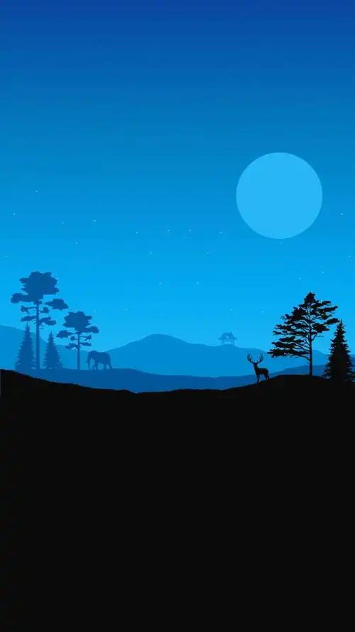 简约向创意平面风格高清手机壁纸