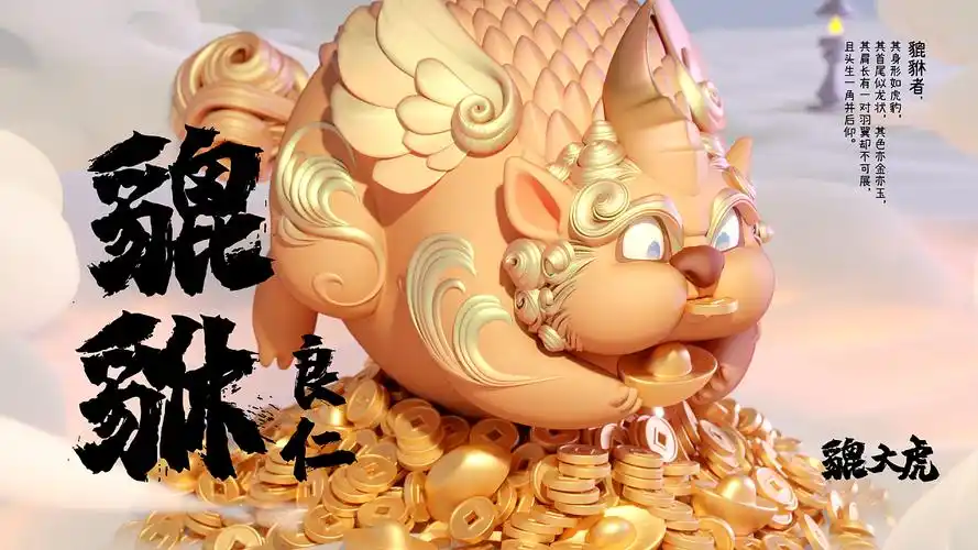 创作信息|举报481分享原创作品三维动画/影视貔貅仙兽blender吉祥物