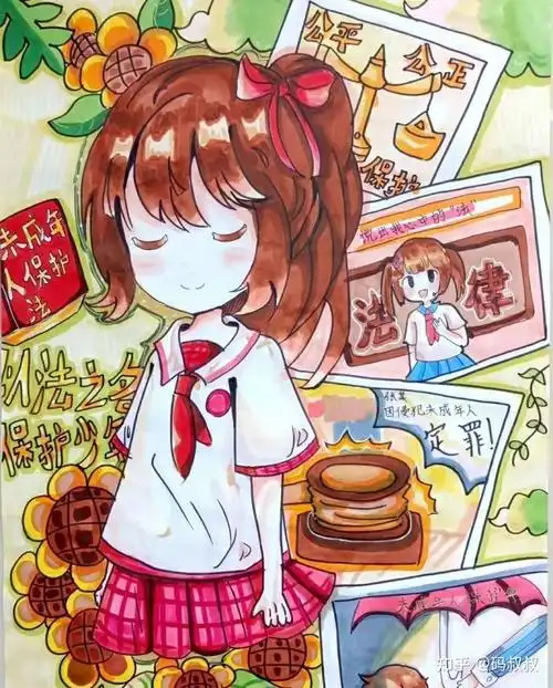 未成年人保护绘画作品 - 知乎