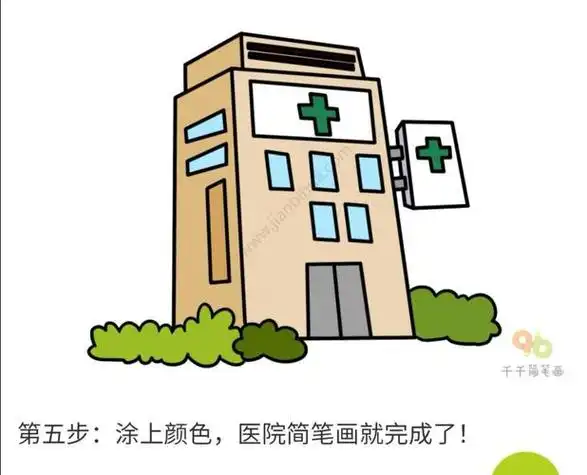 医院工具彩色简笔画