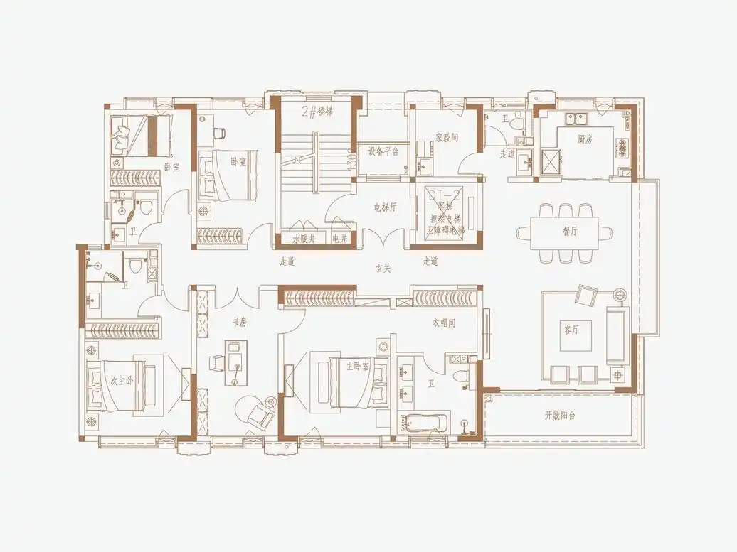 奢华的240平米大平层,宛如建筑艺术品