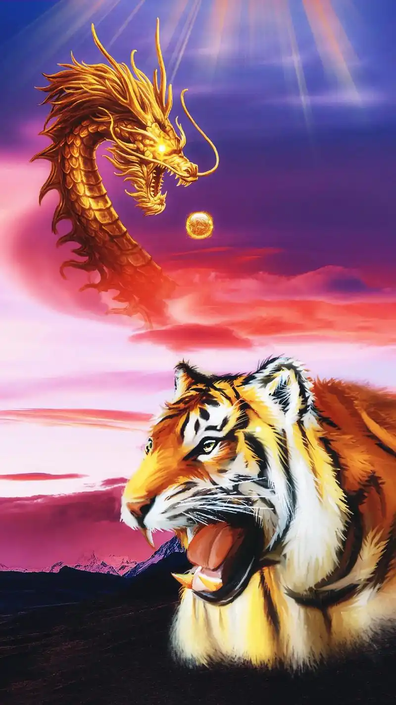 虎年龙抬头,生龙活虎,风调雨顺,国泰民安!#高清壁纸 #抖音 - 抖音