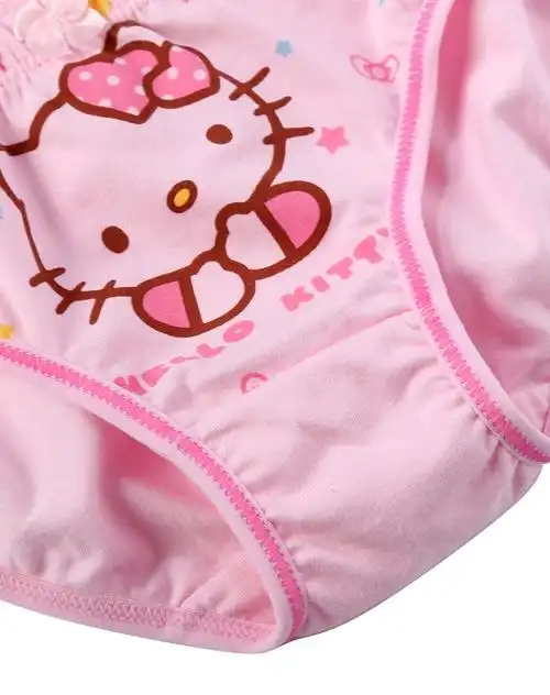 hello kitty女款棉质三角内裤4条装(颜色图案随机发)混色