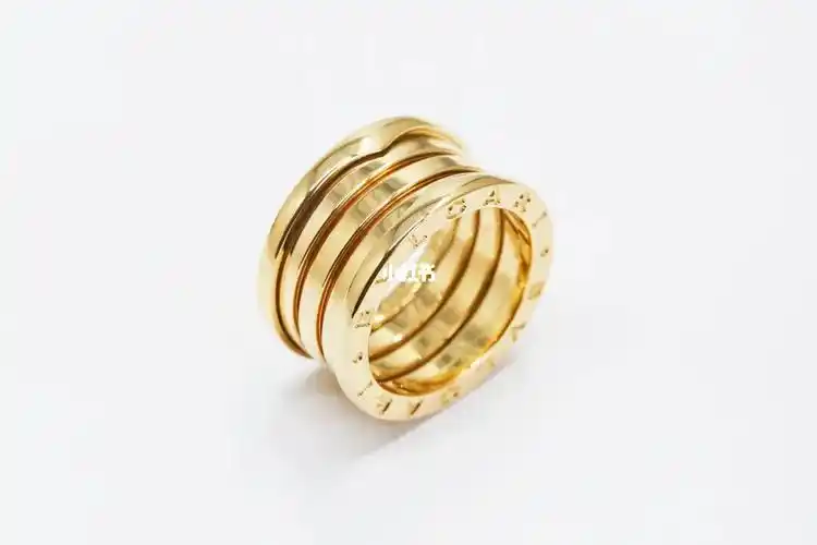 bvlgari 宝格丽 黄金 弹簧戒指 四环 53号