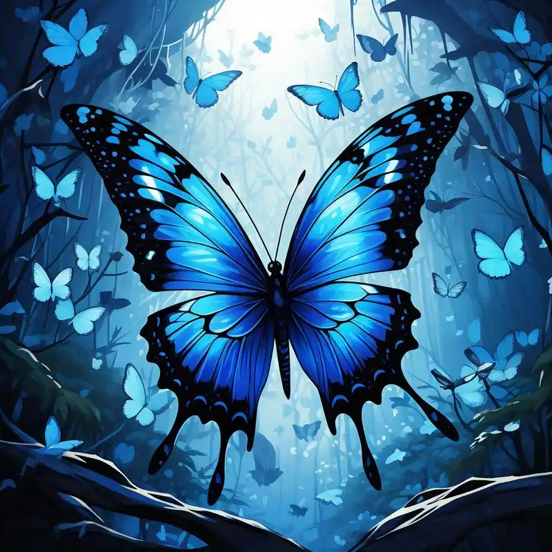 03蓝色蝴蝶,梦幻头像97
