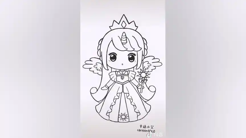 迷你世界简笔宇宙公主