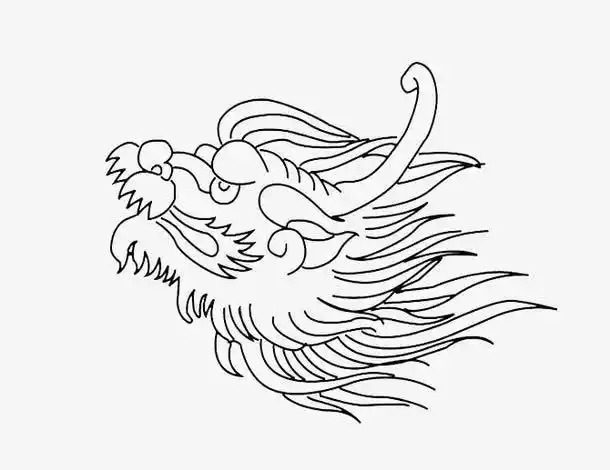 儿童龙头的简笔画步骤