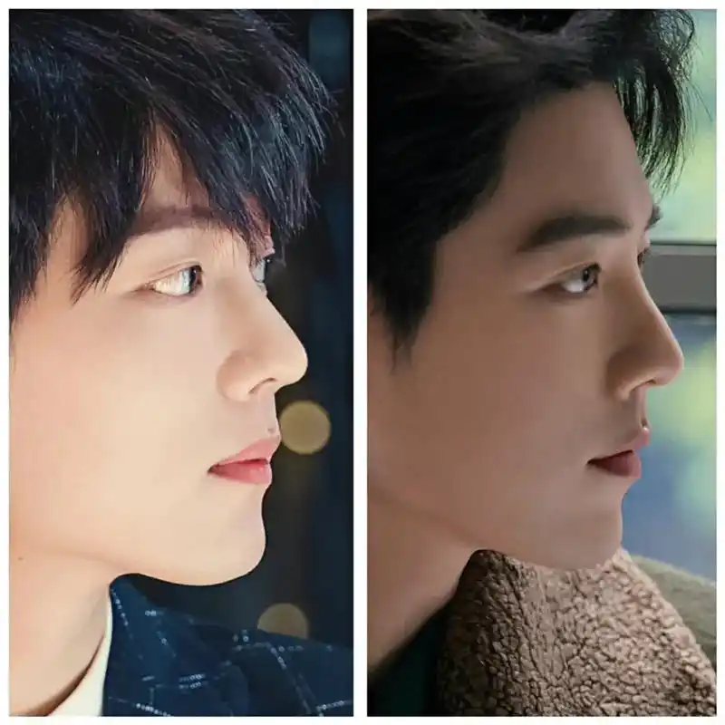 肖战 早期&近期照对比,一样的角度一样的神颜,有人说以前肖 - 兑趑