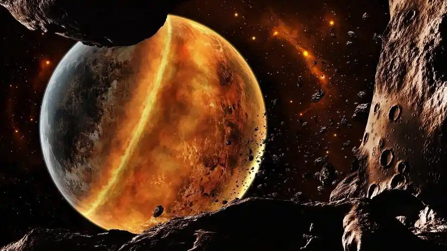 宇宙中的红色星球