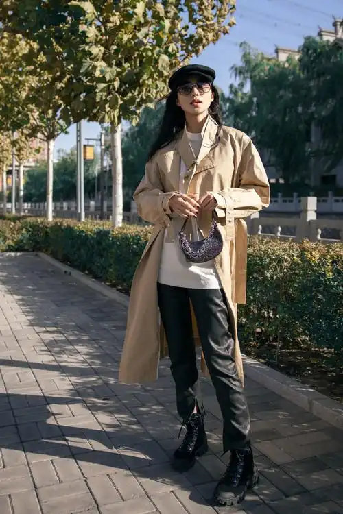 韩雪风衣墨镜潇洒街拍写真图片[3/9]_明星_美桌网