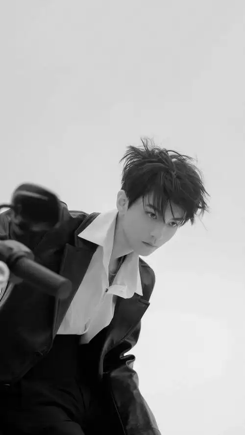 王俊凯帅气时尚黑白画风迷人写真,图片大全,高清,图库-回车桌面