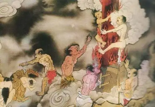 死后被打入拔舌地狱,小鬼掰开来人的嘴,用铁钳夹住舌头,生生拔下,非一