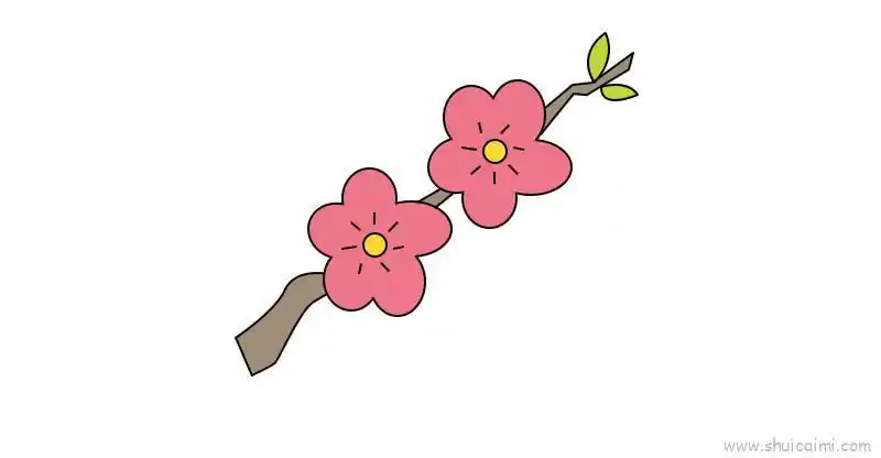 梅花儿童画怎么画梅花简笔画画法
