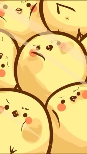 iphone壁纸,iphone5壁纸,手机壁纸,卡通,动漫,可爱,萌萌的,平铺,小黄