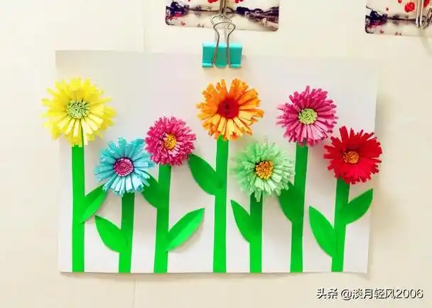 卡纸手工制作大全简单立体花朵(手工制作卡纸立体画)