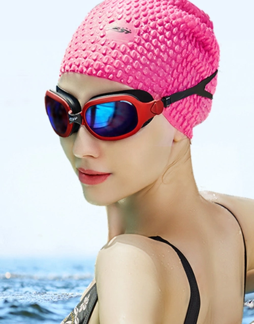 女款运动泳帽,防水护耳牢固耐用