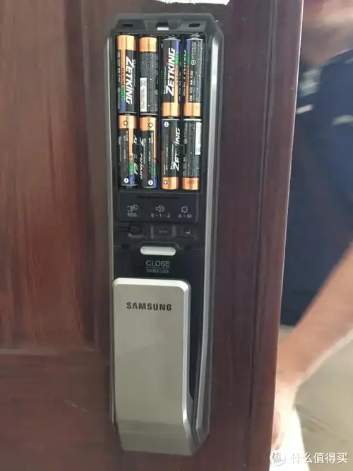 入手samsung三星shsp718指纹密码电子门锁