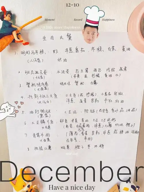 我的专属33岁生日大餐