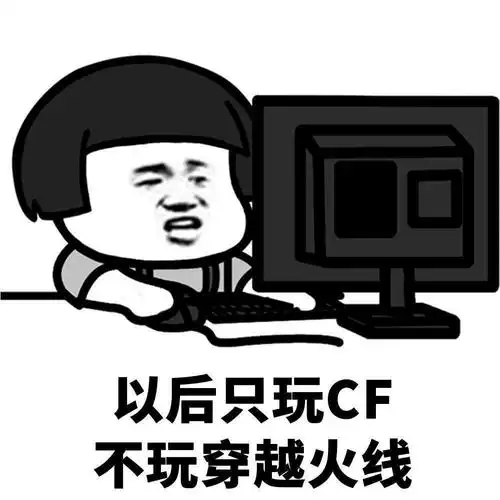 以后只玩cf不玩穿越火线