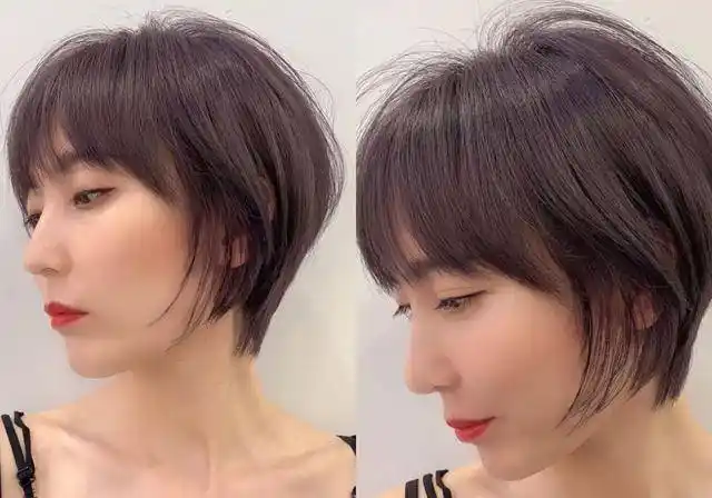 分享5款适合学生党的短发造型大脸女生换上最显脸小了