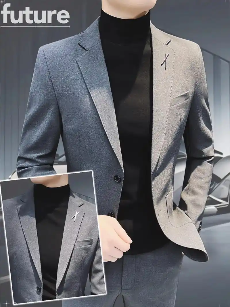 高级修身西装,穿上帅气指数up97.