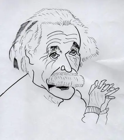 爱因斯坦素描头像
