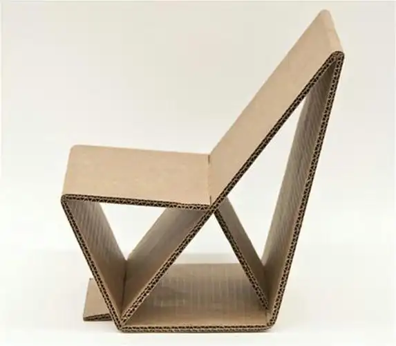 教孩子折环保手工立体椅子系列作品图片欣赏