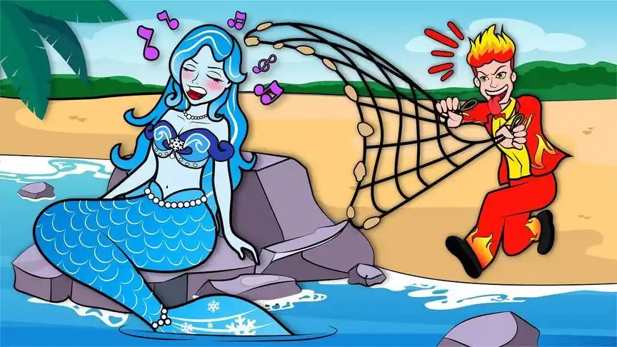火男抓了美人鱼公主,如果你是小男孩,你会救美人鱼公主吗?