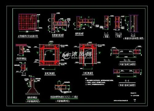 4栋六十年代房屋改造成商业建筑结构施工图