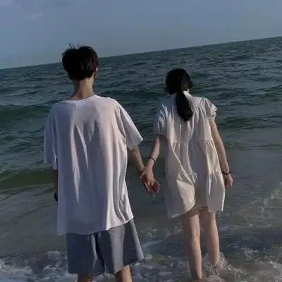 情侣头像什么时候能和你一起去看海