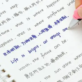 奶酪陷阱字体中英文字帖女生鲸落体行楷书硬笔书法临摹钢笔练字帖成年