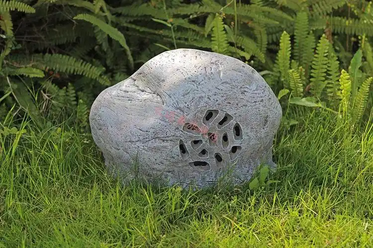 校园草坪音箱 户外防水草坪音响音箱草地石头假山公园花园小区仿石