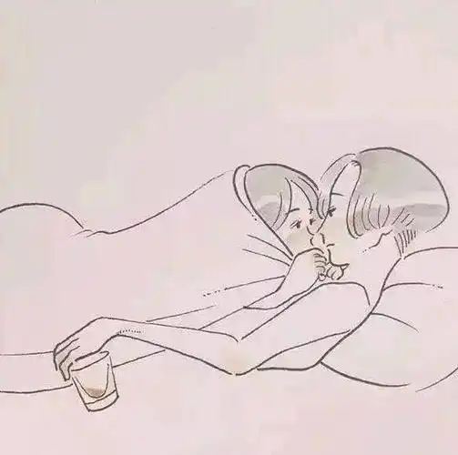 男生把女生抱在怀里的收回简笔画画