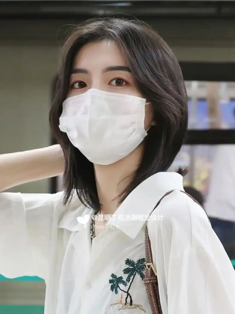 最97的修饰脸型酷感帅气显气质的日系短发82 发型的长度在脖子的