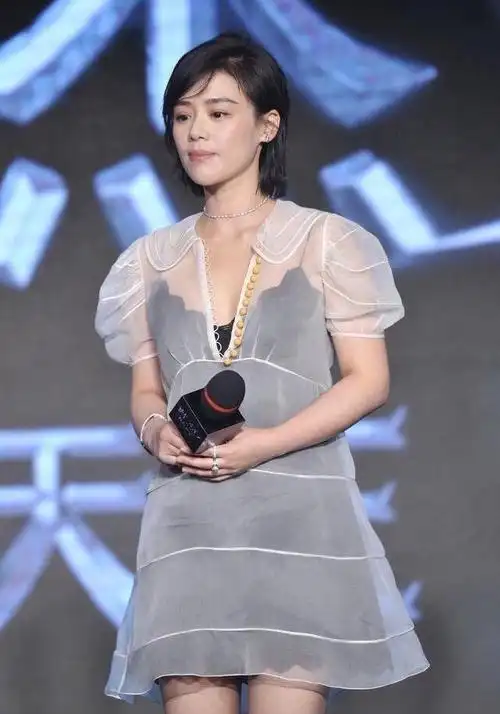 马思纯出席活动透视装泡泡袖遭吐槽