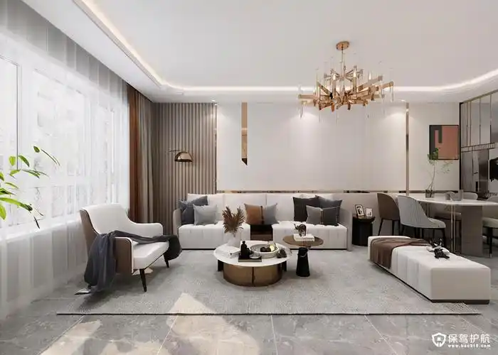 现代轻奢风精装新房装修效果图