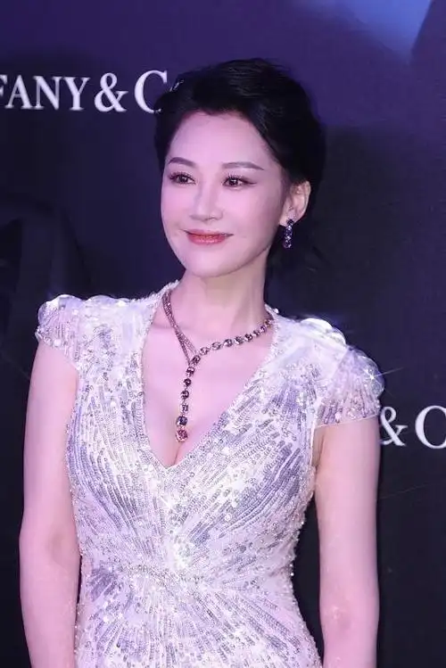 许晴都52了还穿得银光闪闪立体曲线身材热辣抢眼肌肤挺饱满