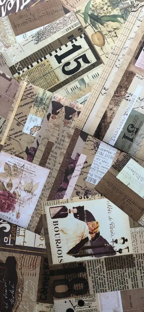 怀旧复古欧美风拼接手机壁纸