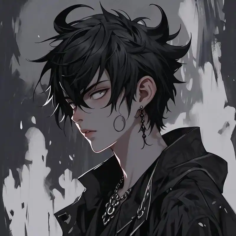 0369♂15暗黑系吸血鬼男生漫画头像94 沉浸在黑暗的神秘世界